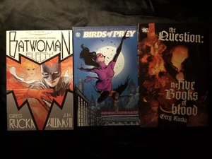 DC COMICS Lot Batwoman Elegy The Question 5 Books Of Blood Birds Of Prey - Picture 1 of 9
