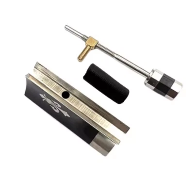 High Quality Abalone fleur de lys Design Violin Bow Frog 4/4 Full Size - Image 1 of 3