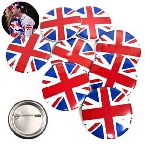 National Day UK Flag Button Pin Badge British Union Jack Royal Tinplate Brooch