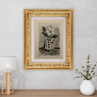 Impresión original firmada de Pablo Picasso, certificado de autenticidad y tasación por $3,500 USD Foto 1 de 4