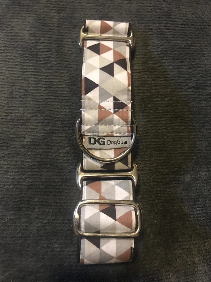 Martingale Dog Collar Geometric Multicoloured Collar 1.5" Wide 40mm Whippet. New - Image 1 of 2