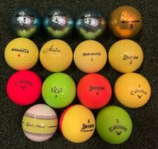 15 colored golf balls, assorted fun golf balls, Callaway, Vice, Srixon, Chromax