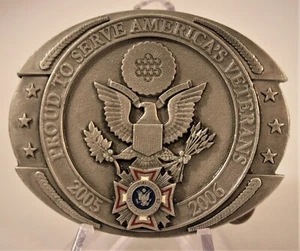 2005-2006 Siskiyou VFW Veterans of Foreign War LTD Edition Pewter Belt Buckle - Picture 1 of 2