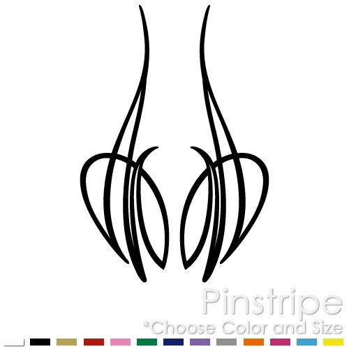 BEST VINYL STICKERS PINSTRIPE SET CHOPPER BIKE FENDER TANK CAR WINDOW VINYL DECAL STICKER (PS-18)