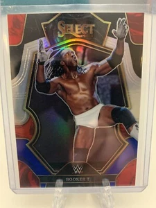 2023 Panini WWE Select Premier Black & Blue Prizm Parallel Booker T 03/49 #168 - Picture 1 of 2