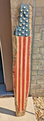 Distressed American Flag, Rustic American Flag - Image 1 of 3