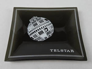 Vintage Telstar-1 Kommunikation Satellit Raumschiff Rauchglas Schale Aschenbecher - Bild 1 von 6