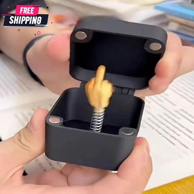 Middle Finger Surprise Gift Box Middle Finger Perfect Prank Hand Pop-Up Gift Box - Image 1 of 4