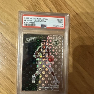 2019 Panini National Convention Pyramids Giannis Antetokounmpo  /10 Bucks PSA 9 - Image 1 of 2