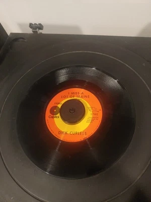 Dick Curless, Big Wheel Cannonball, I Miss A Lot Of Trains 45rpm Country 1970 - Image 1 of 3