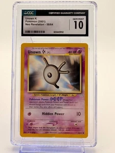 Juego de Cartas Coleccionables Pokémon Unown [K] Neo Revelation 58/64 Regular Ilimitado Común LP - Imagen 1 de 2