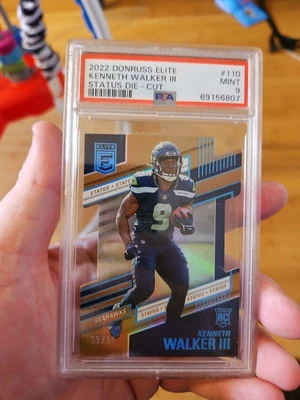 2022 Panini Donruss Elite - Rookies Status Die-Cut #110 Kenneth Walker III... - Image 1 of 3