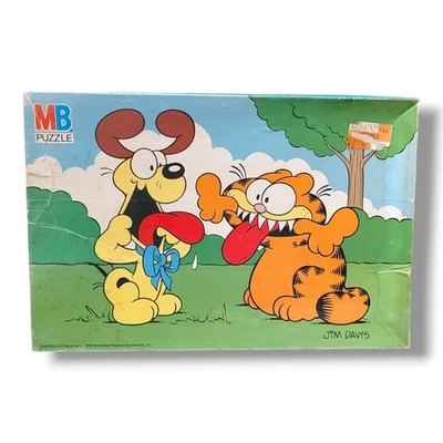 Rompecabezas de colección 1978 Milton Bradley Jim Davis Garfield 60 piezas - COMPLETO Foto 1 de 4