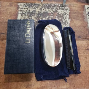 Vintage Kommode Kamm und Kleiderbürste Set versilbert Le DAUPHIN - Bild 1 von 6