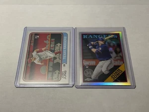 2023 Topps Josh Jung Rookie Lot, Refractor And Base Texas Rangers - Picture 1 of 5