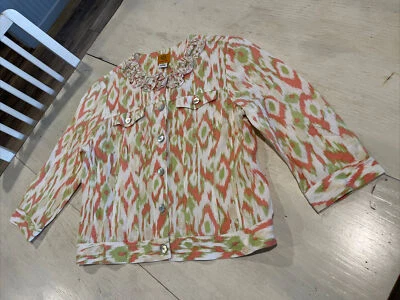 Ruby Rd women’s linen Blend Lightweight 3/4 Sleeve Jacket Size 14 - Image 1 of 4