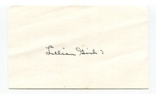 Lillian Gish Signed 3x5 Index Card Autographed Actress
