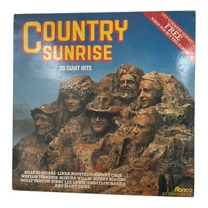 Country Sunrise - 20 Giant Hits Vinyl LP Ronco RTL 2059 Country Music - Picture 1 of 4