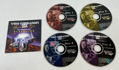 Vintage 1995 Wing Commander III: Heart of the Tiger Macintosh CD-ROM 4-Disc Book - Image 1 of 4