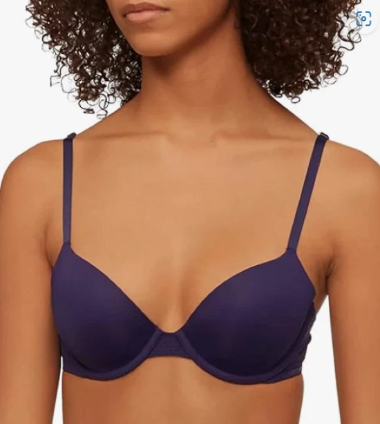 NUEVO Sujetador Demi Calvin Klein para Mujer Ajuste Perfecto Flex Ligeramente Forrado QF9005 501 32C Foto 1 de 1