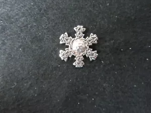 Cravatta John Hardy Sterling 925 fiocco di neve o spilla da bavero .9" timbrata JH - come nuova - Foto 1 di 5