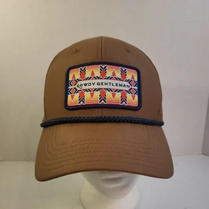 Rowdy Gentleman Good Times Brown Adjustable Snapback Hat  - Picture 1 of 10