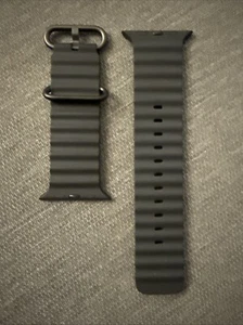 Apple Watch Ocean Band for Watch Ultra Black One Size 49mm 45 44 42 Genuine 2024 - Zdjęcie 1 z 10