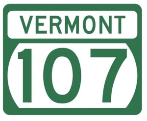 Vermont State Highway 107 Sticker Decal R5313 Highway Route Sign - Picture 1 of 1