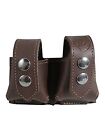 Barsonyleather Double Speed-Loader Pouch 6-7 Shot .357 Brown
