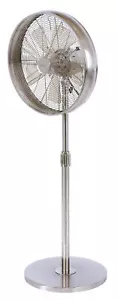 Standventilator Chrom Leise Lucci Breeze Pedestal Lüfter 3 Stufen Oszillation - Bild 1 von 1