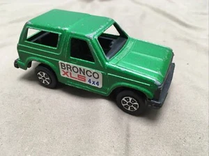 Vintage Tootsietoy Tootsie Ford Bronco XLS 4X4 Diecast 1/48 O Scale Green Bronco - Picture 1 of 6