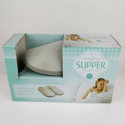 Zapatilla de espuma viscoelástica con forro Sherpa para mujer talla 6-8 S/M pastel de ensueño Foto 1 de 4