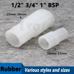 Rubber Soft Connector Straight Reducing Pipe Tube Fittings 22mm×18mm 16mm×22mm - Picture 1 of 2