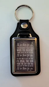 Bon Jovi Ill Be There For You Lyrics Keyring - Picture 1 of 1
