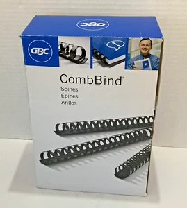 CombBind 5/8" Box of 100 Black Spines (4000092G) - Picture 1 of 6