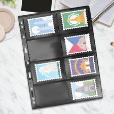 Wkładki do kolekcji znaczków - 10 arkuszy, 8 kieszeni-SP