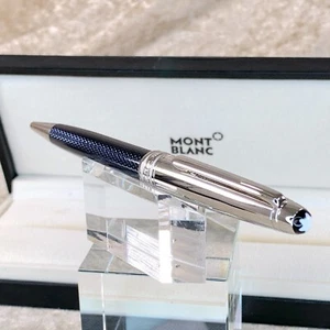 Penna a sfera Montblanc Meisterstuck Solitaire Doué Blue Hour Classique - Foto 1 di 17
