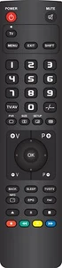 Remote Control for BAUHN TV Model : ATV-24LEC2, ATV-24LEC3, AS-39FHD1, AS-47FHZ1 - Picture 1 of 5