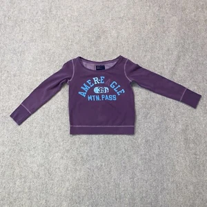 AMERICAN EAGLE OUTFITTERS PURPLE 39 MTN PASS SWEATSHIRT TOP WOMEN SIZE SMALL - Picture 1 of 10