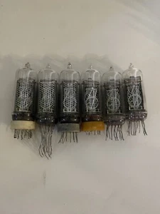 6*Tubes Nixie Clock IN-14 Lightly used Same Date CODES 1977y TESTED 100% WORKING - Picture 1 of 1