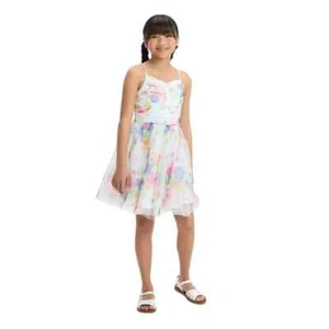 Zenzi Girls Sleeveless Floral Dress White Size L 10/12 - Picture 1 of 1