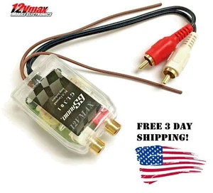 Noise Filter Suppressor RCA Audio Ground Loop Isolator for Car AMP Home Stereo - Picture 1 of 7