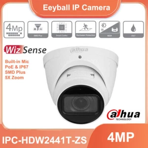 Dahua 4MP 5x Zoom Built-in Mic PoE SMD Plus WizSense IP Camera IPC-HDW2441T-ZS - Picture 1 of 12