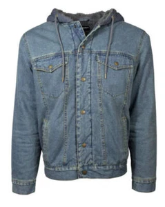 "HOOEY DENIM HOODED JACKET" DARK NAVY FLEECE LINING - Imagen 1 de 3