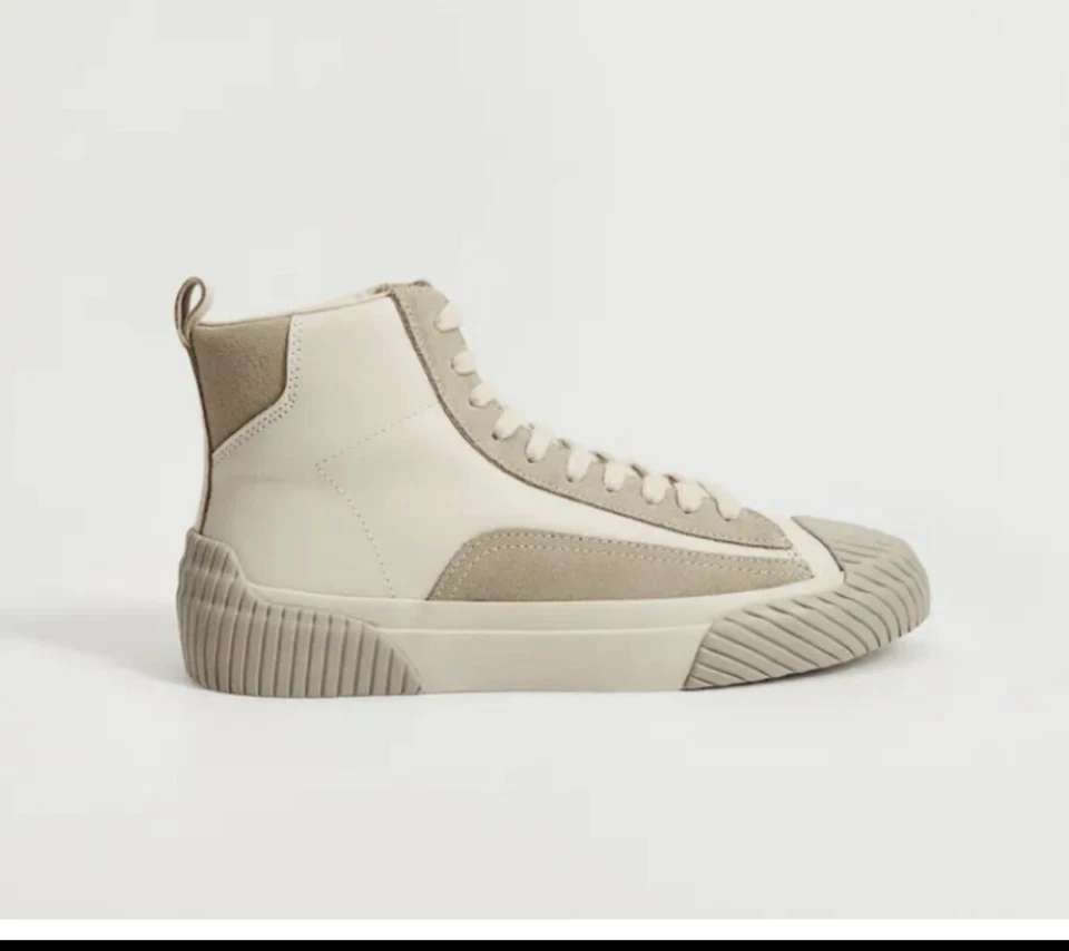 Tenis de cuero con cordones Mango para mujer Foto 1 de 4