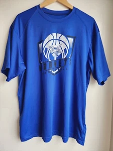BSN Sports Mens T-Shirt Hornets Basketball Short Sleeve Size XL Blue - Picture 1 of 7