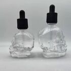 Glass Split Bottle Skull Shape Essential Oil Bottle Cosmetic Containers  Travel