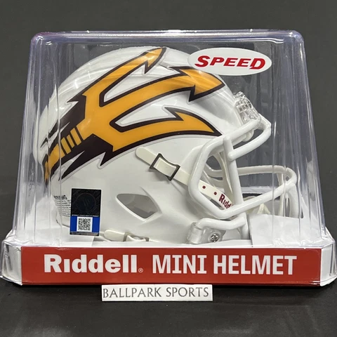 Arizona State Sun Devils - Riddell NCAA Speed Mini Football Helmet (White Alt) Cover