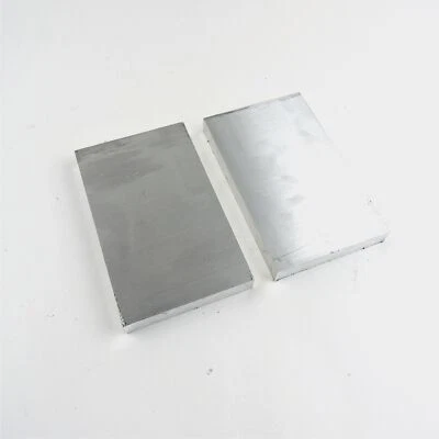 .75" thick  3/4  Aluminum 6061 PLATE  6.25" x 9.5" Long QTY 2  sku 137145 - Image 1 of 3