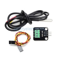 DS18B20 Temperature Sensor Module WaterProof T Probe+Terminal Adapter F Arduino